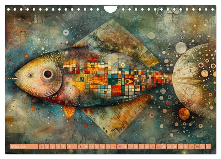 Produktbild: Nu abba Budder bei die Fische! (Wandkalender 2026 DIN A4 quer), CALVENDO Monatskalender