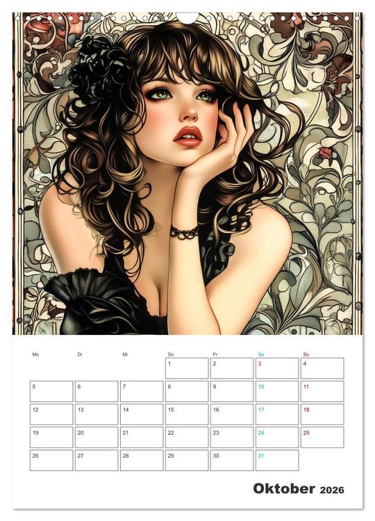 Produktbild: Eleganz der Epoche (Wandkalender 2026 DIN A3 hoch), CALVENDO Monatskalender