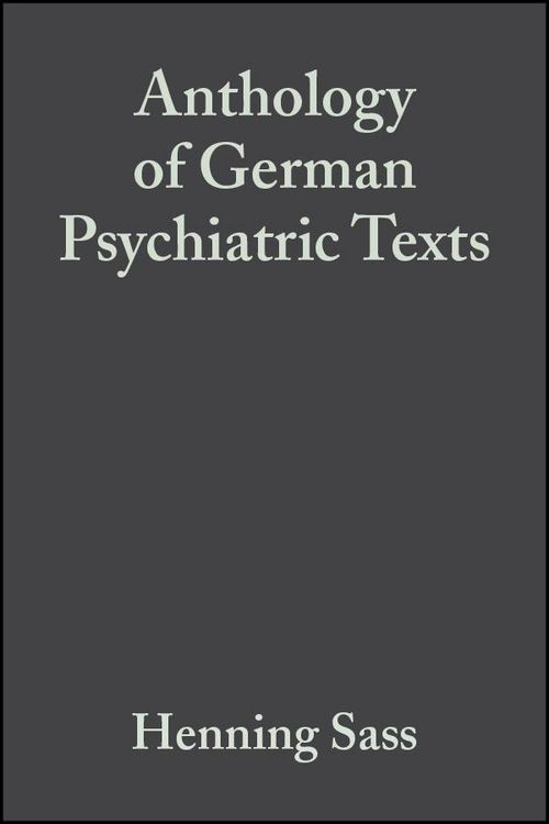 Produktbild: Anthology of German Psychiatric Texts