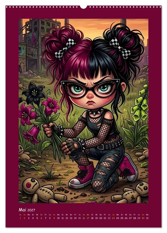 Produktbild: Fabulous Dolls - Gothic-G&ouml;res Abenteuer (Wandkalender 2027 DIN A2 hoch), CALVENDO Monatskalender