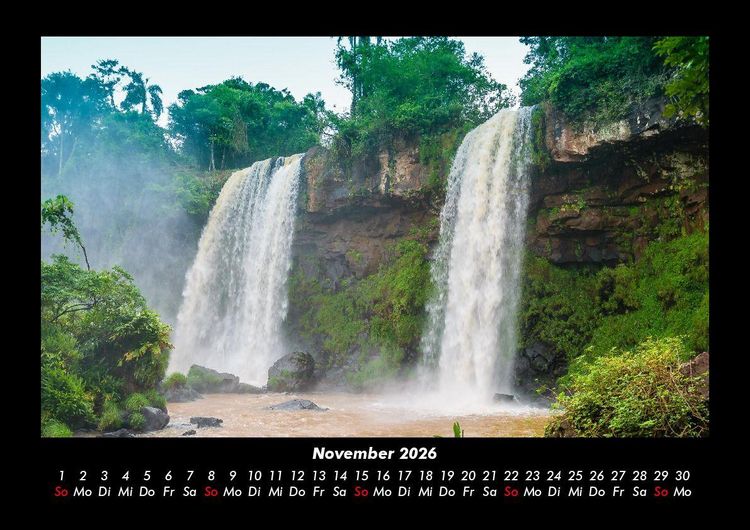 Produktbild: Wasserf&auml;lle 2026 Fotokalender DIN A3