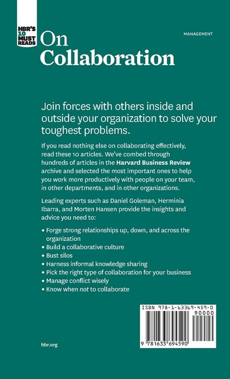 Produktbild: HBR's 10 Must Reads on Collaboration (with featured article "Social Intelligence and the Biology of Leadership," by Daniel Goleman and Richard Boyatzis)
