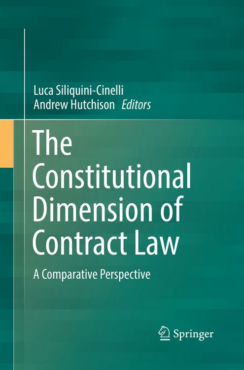 Produktbild: The Constitutional Dimension of Contract Law
