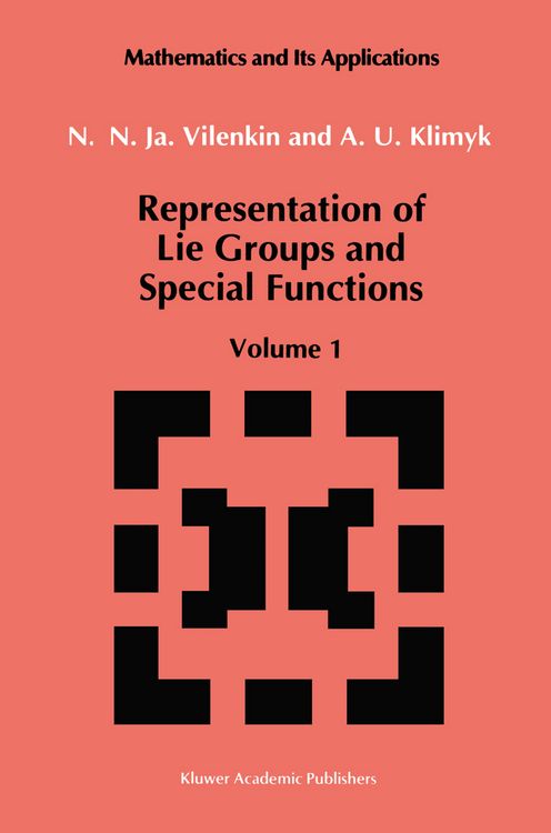Produktbild: Representation of Lie Groups and Special Functions