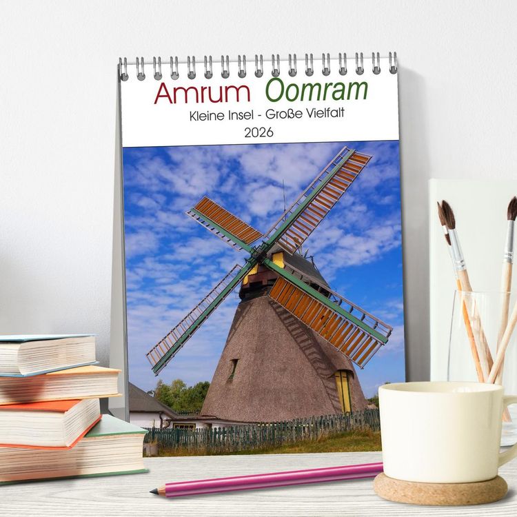 Produktbild: Amrum - Oomram, Kleine Insel - Gro&szlig;e Vielfalt (Tischkalender 2026 DIN A5 hoch), CALVENDO Monatskalender