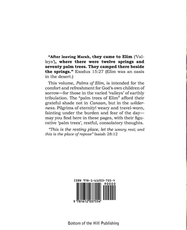 Produktbild: Palms of Elim, Rest and Refreshment in the Valleys