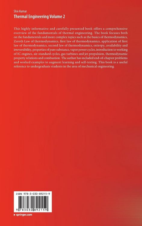 Produktbild: Thermal Engineering Volume 2