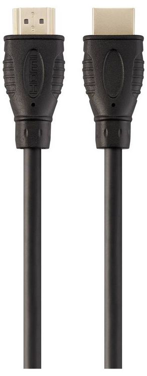 Produktbild: SpeaKa Professional HDMI Anschlusskabel HDMI-A Stecker, HDMI-A Stecker 1.00 m Schwarz SP-13660968 4K UHD, vergoldete Steckkontakte HDMI-Kabel