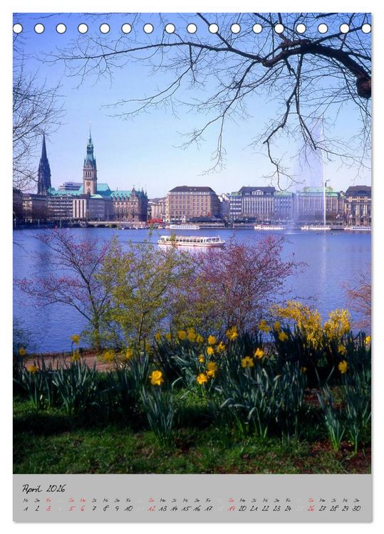 Produktbild: Hamburg - Eine Stadt mit vielen Gesichtern (Tischkalender 2026 DIN A5 hoch), CALVENDO Monatskalender