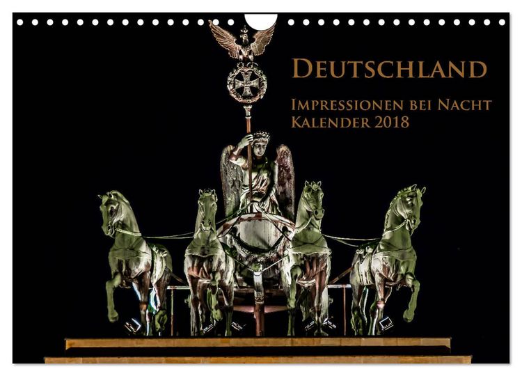 Produktbild: Deutschland Impressionen bei Nacht (Wandkalender 2026 DIN A4 quer), CALVENDO Monatskalender