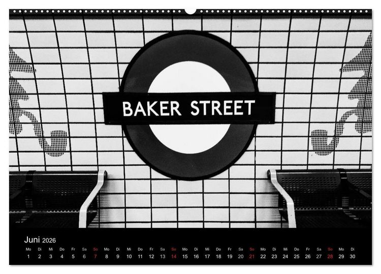 Produktbild: Unterwegs in London (Wandkalender 2026 DIN A2 quer), CALVENDO Monatskalender