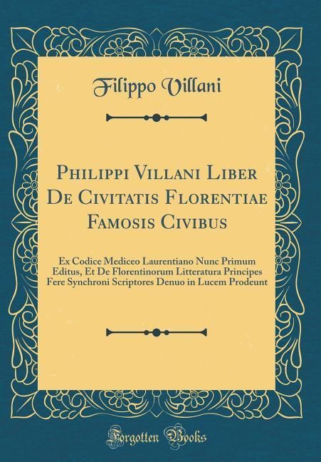 Produktbild: Lat-Philippi Villani Liber De