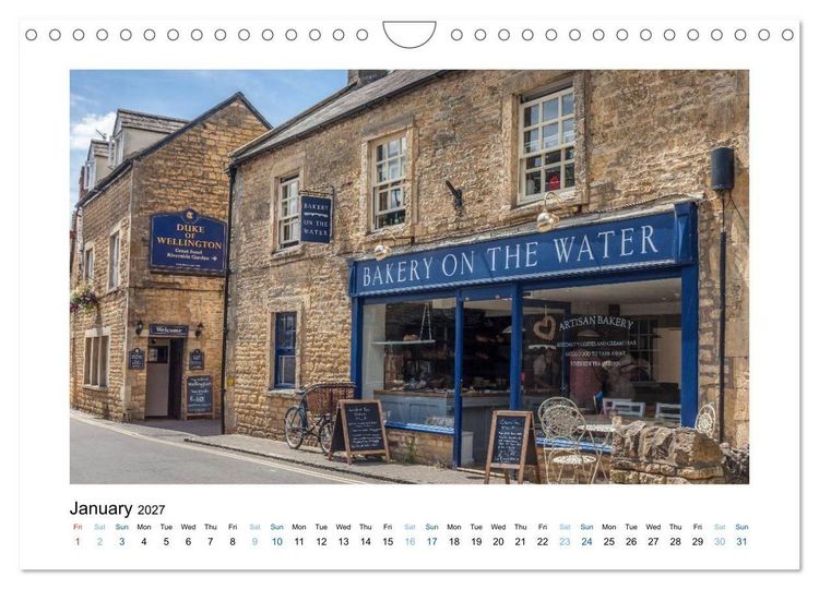 Produktbild: Cotswolds Gardens and Cottages (Wall Calendar 2027 DIN A4 landscape), CALVENDO 12 Month Wall Calendar