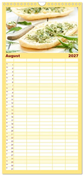 Produktbild: Familienplaner 2027 - K&ouml;stliche Brennnessel mit 5 Spalten (Wandkalender, 21 x 45 cm) CALVENDO