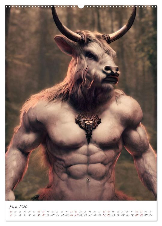 Produktbild: Dark Fantasy Art - Helden und Monster (Wandkalender 2026 DIN A2 hoch), CALVENDO Monatskalender