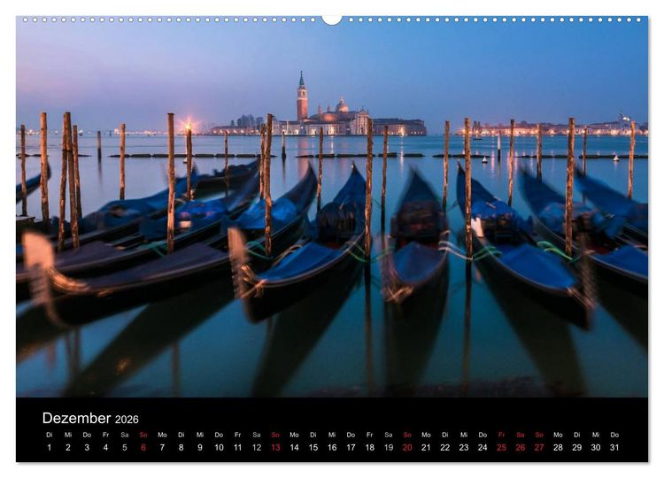 Produktbild: Venedig - Facetten einer Lagunenstadt (hochwertiger Premium Wandkalender 2026 DIN A2 quer), Kunstdruck in Hochglanz