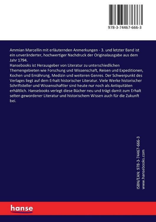 Produktbild: Ammian Marcellin mit erl&auml;uternden Anmerkungen