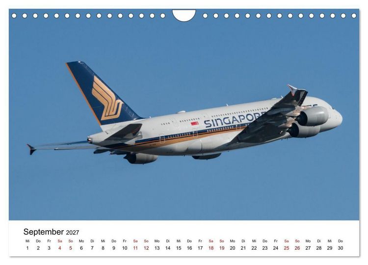 Produktbild: Airbus A380 - K&ouml;nig der L&uuml;fte (Wandkalender 2027 DIN A4 quer), CALVENDO Monatskalender