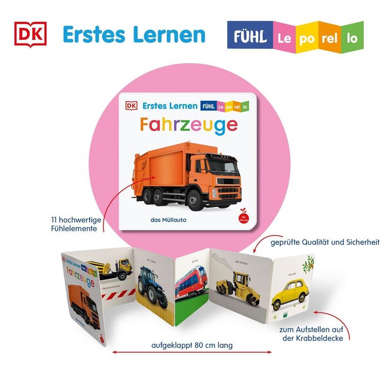 Produktbild: Erstes Lernen F&uuml;hl-Leporello. Fahrzeuge