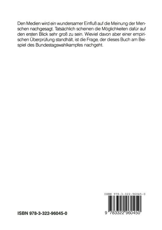 Produktbild: Verbreitung von Meinungen durch die Massenmedien