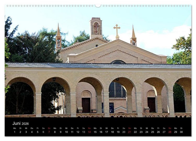 Produktbild: Evangelische Kirchen um Potsdam 2026 (hochwertiger Premium Wandkalender 2026 DIN A2 quer), Kunstdruck in Hochglanz
