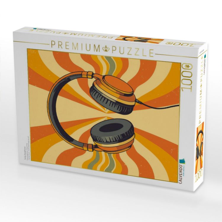 Produktbild: CALVENDO Puzzle Funky Headphones | 1000 Teile Lege-Gr&ouml;&szlig;e 64x48cm Foto-Puzzle f&uuml;r gl&uuml;ckliche Stunden