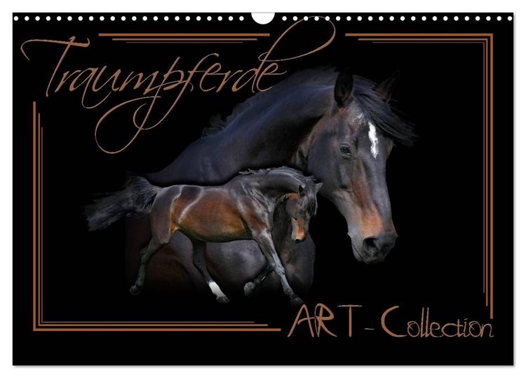 Produktbild: Traumpferde-ART-Collection (Wandkalender 2026 DIN A3 quer), CALVENDO Monatskalender