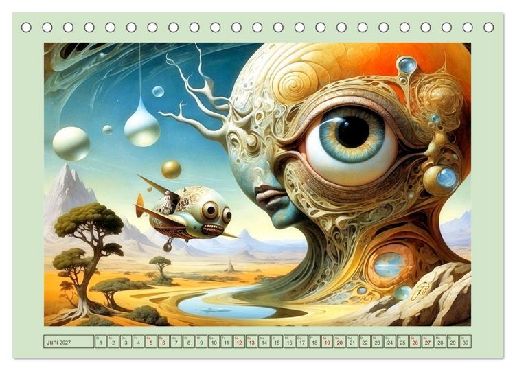 Produktbild: Fraktale Metamorphosen (Tischkalender 2027 DIN A5 quer), CALVENDO Monatskalender