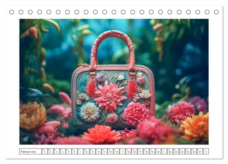Produktbild: Moderne Handtaschen (Tischkalender 2026 DIN A5 quer), CALVENDO Monatskalender