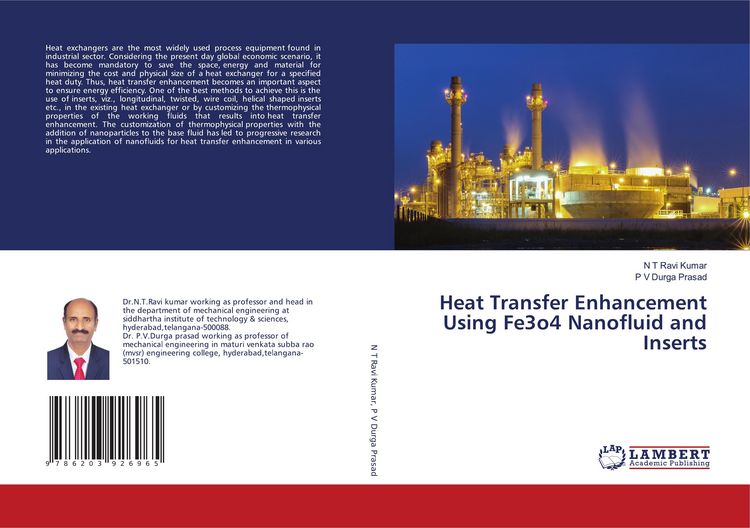 Produktbild: Heat Transfer Enhancement Using Fe3o4 Nanofluid and Inserts
