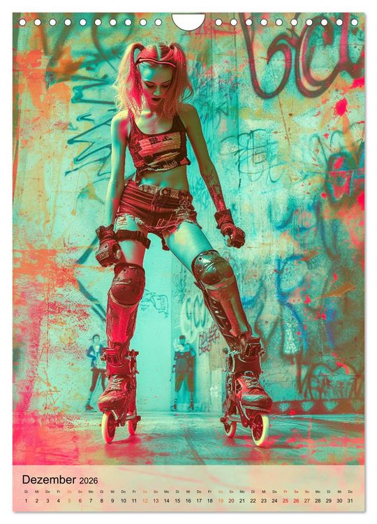 Produktbild: Rollerblades - einfach cool (Wandkalender 2026 DIN A4 hoch), CALVENDO Monatskalender