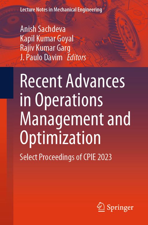 Produktbild: Recent Advances in Operations Management and Optimization