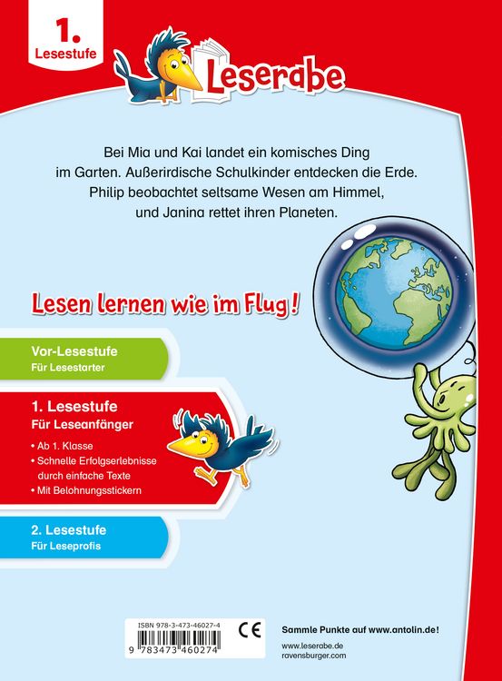 Produktbild: Leserabe 1. Lesestufe - Weltraumgeschichten