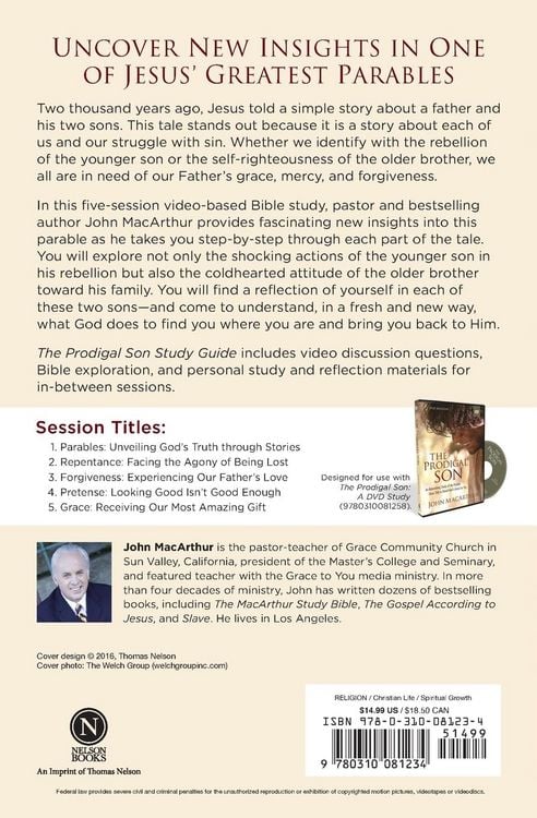 Produktbild: The Prodigal Son Bible Study Guide