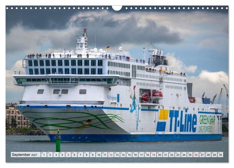 Produktbild: Ostsee Ahoi - Gro&szlig;e Schiffe, kleine Boote (Wandkalender 2027 DIN A3 quer), CALVENDO Monatskalender