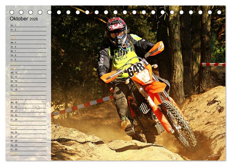 Produktbild: Motocross - tollk&uuml;hne Kerle (Tischkalender 2026 DIN A5 quer), CALVENDO Monatskalender