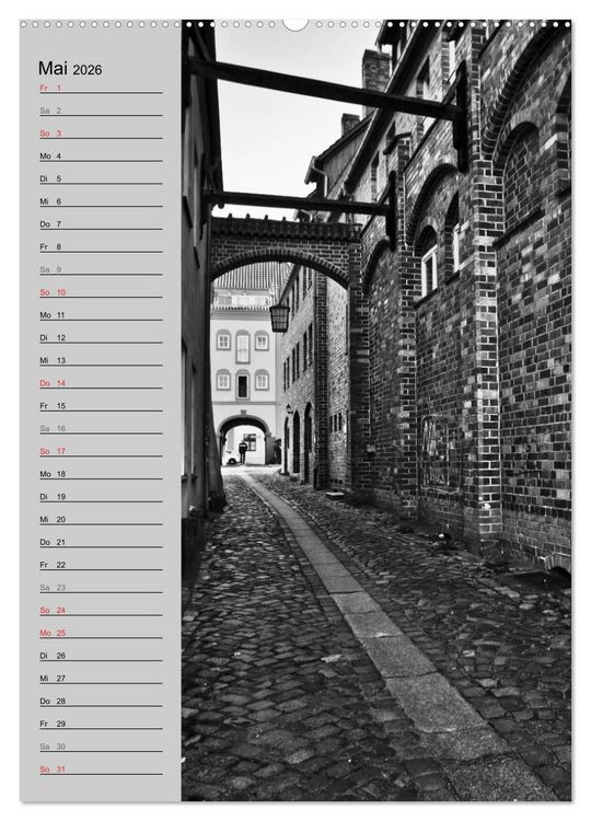 Produktbild: Stralsund. Ein Hauch l&auml;ngst vergangener Zeiten (Wandkalender 2026 DIN A2 hoch), CALVENDO Monatskalender