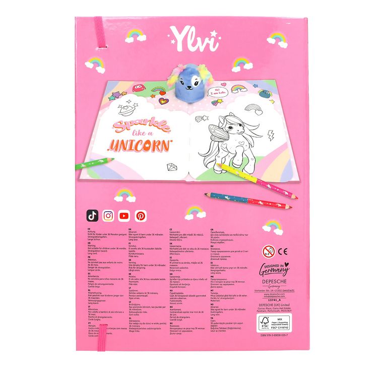 Produktbild: Ylvi Unicorn Fun Malbuch