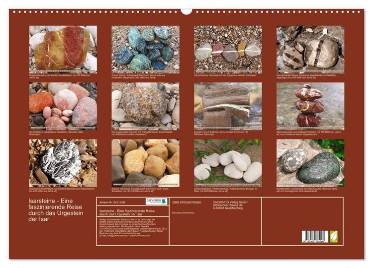 Produktbild: Isarsteine - Eine faszinierende Reise durch das Urgestein der Isar (Wandkalender 2027 DIN A2 quer), CALVENDO Monatskalender