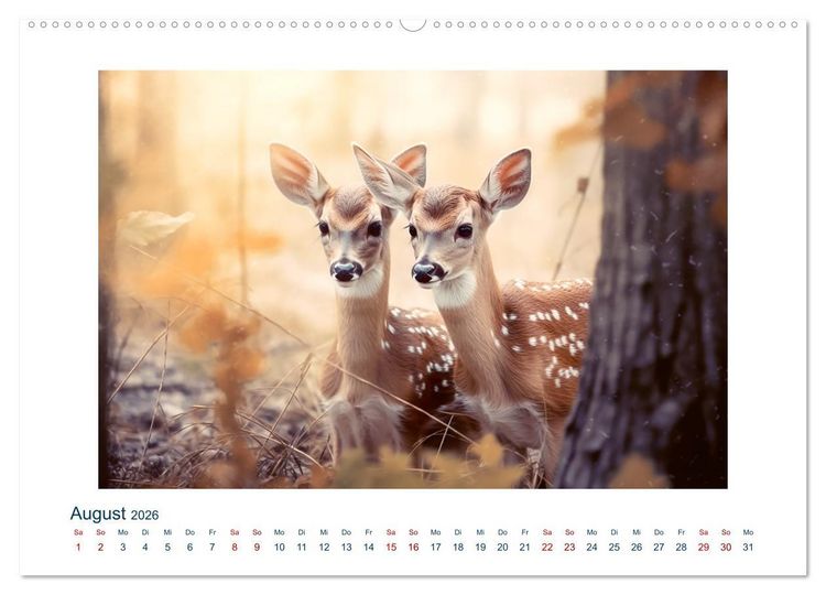 Produktbild: Unzertrennlich (hochwertiger Premium Wandkalender 2026 DIN A2 quer), Kunstdruck in Hochglanz