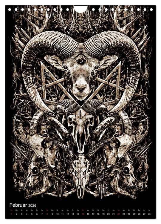 Produktbild: BLOODBOY/DARK ILLUSTRATION (Wandkalender 2026 DIN A4 hoch), CALVENDO Monatskalender