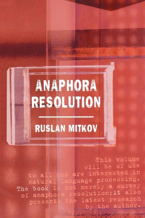 Produktbild: Anaphora Resolution