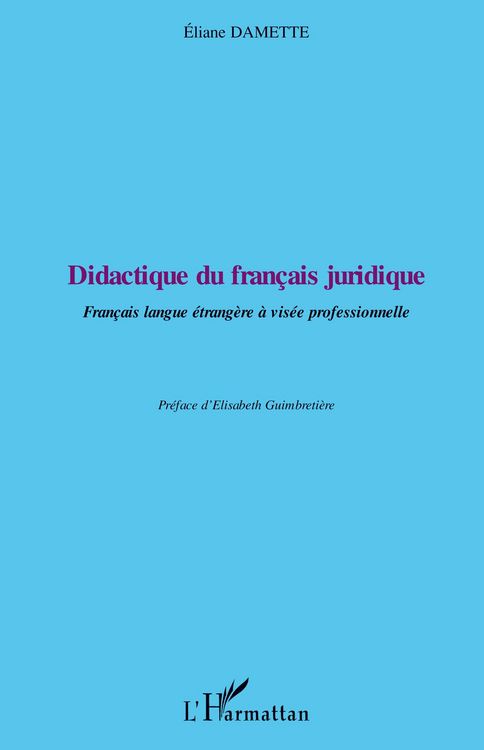 Produktbild: Didactique du fran&ccedil;ais juridique