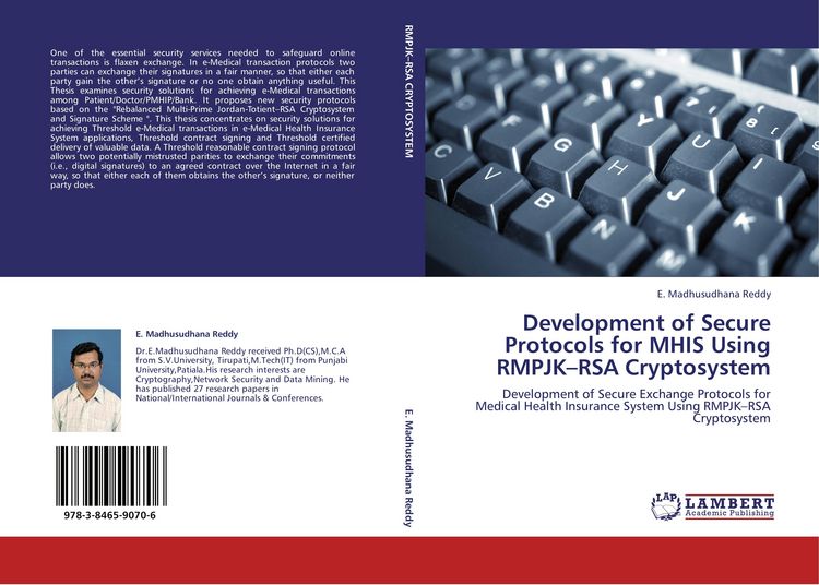 Produktbild: Development of Secure Protocols for MHIS Using RMPJK-RSA Cryptosystem