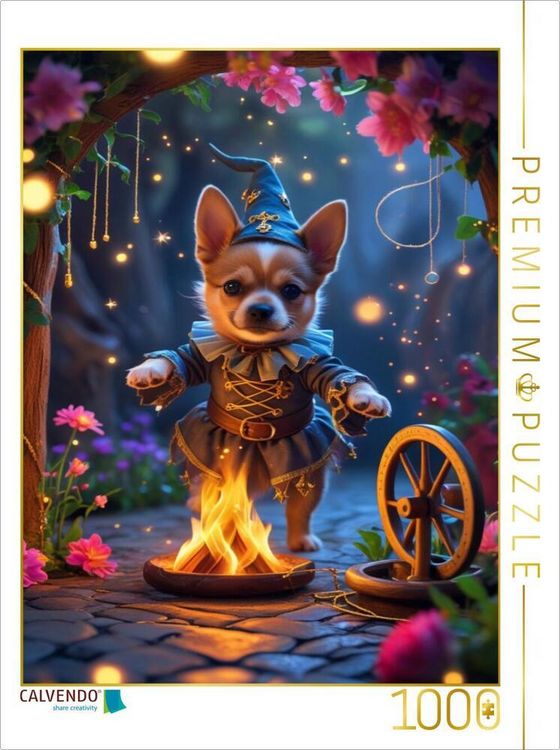 Produktbild: CALVENDO Puzzle Rumpelstilzchen-Hundewelpe | 1000 Teile Lege-Gr&ouml;&szlig;e 64x48cm Foto-Puzzle f&uuml;r gl&uuml;ckliche Stunden