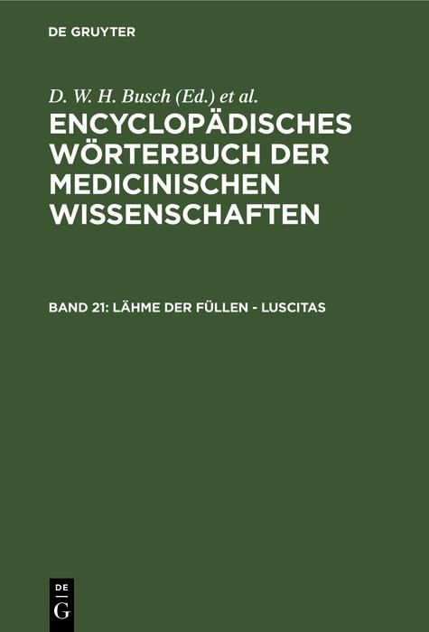 Produktbild: L&auml;hme der F&uuml;llen - Luscitas