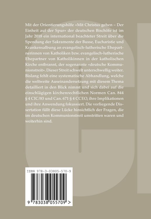 Produktbild: Can. 844 &sect; 4 CIC/83 und Can. 671 &sect; 4 CCEO im Licht des Kommunionstreits der deutschen Bisch&ouml;fe