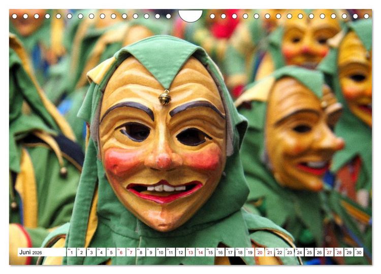 Produktbild: Fasnet in Oberschwaben und auf der Alb (Wandkalender 2026 DIN A4 quer), CALVENDO Monatskalender