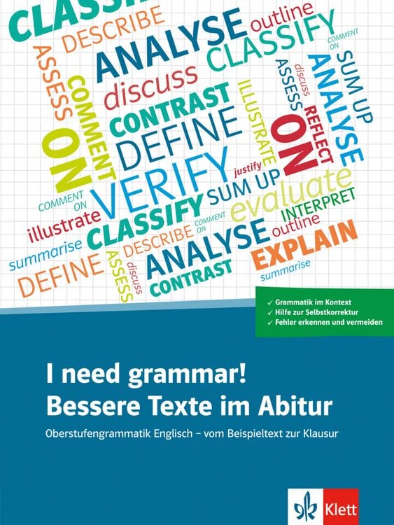 Produktbild: I need grammar! Bessere Texte im Abitur