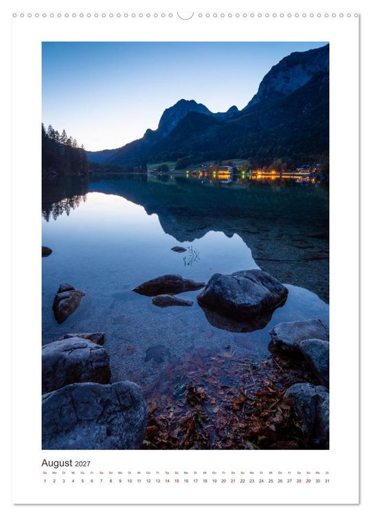 Produktbild: Ein Jahr am Hintersee (hochwertiger Premium Wandkalender 2027 DIN A2 hoch), Kunstdruck in Hochglanz